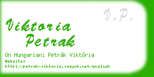 viktoria petrak business card